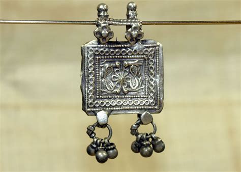 antique small ethnic metal prayer box necklace|Antique and Vintage Ethnic Silver Beads and Pendants.